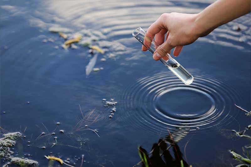 muestreo para un análisis de agua